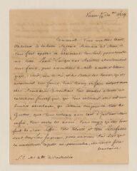 4 vues  - Golowkin. Lettre autographe signée au comte Boutourline. - Vienne, 1 ou 13 décembre 1819 (ouvre la visionneuse)