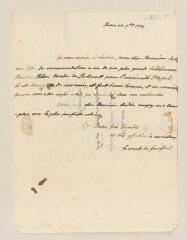 2 vues  - Guilford, comte de. Billet autographe signé à Stefano André, libraire. - Rome, 28 septembre 1824 (ouvre la visionneuse)
