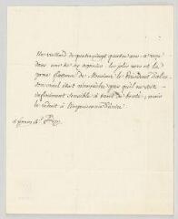 4 vues Voltaire. Lettre à Ange-Elisabeth-Louis-Antoine Bonnier d'Alco.- Ferney, 4 octobre 1777