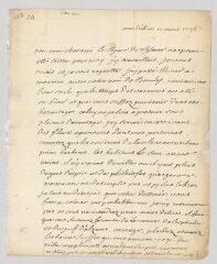 4 vues Voltaire. Lettre autographe signée à Sébastien Dupont.- Genève, 10 mars 1756