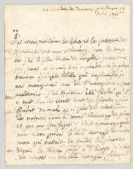4 vues Voltaire. Lettre au comte Luigi Lorenzi.- Tournay, 15 avril 1760