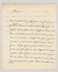 4 vues  - Voltaire. Lettre signée au baron François Guillet de Monthoux.- [Genève, vers le 10 décembre 1759] (ouvre la visionneuse)
