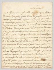 4 vues  - Voltaire. Lettre autographe signée à Jahan, Sénéchal de Richelieu.- [s.l.], 3 décembre [1723] (ouvre la visionneuse)