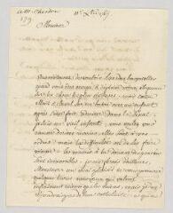 2 vues Voltaire. Lettre signée à Daniel-Marc-Antoine Chardon.- [Ferney], 11 décembre 1767
