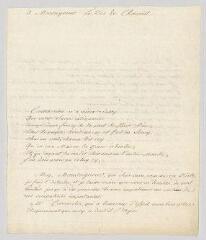 2 vues Voltaire. Lettre à Etienne-François, comte de Stainville, puis duc de Choiseul.- [Ferney, 8 octobre 1761]