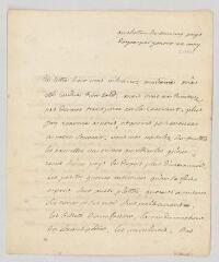 4 vues  - Voltaire. Lettre autographe signée à Mme Louise-Marie-Madeleine de Fontaine Dupin.- Tournay, 22 mai [1760] (ouvre la visionneuse)