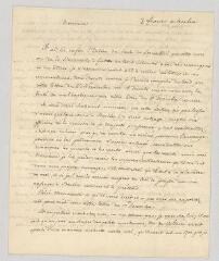 4 vues Voltaire. Lettre signée à Jacques-Emmanuel Roques.- Berlin, 3 février [1753]