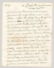4 vues  - Voltaire. Lettre autographe signée à Georg Conrad Walther.- Lunéville, 29 septembre [1749] (ouvre la visionneuse)