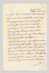 4 vues Voltaire. Lettre autographe signée à Georg Conrad Walther.- Paris, 25 février 1749