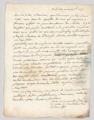 2 vues  - Voltaire. Lettre signée à Georg Conrad Walther.- Berlin, 28 septembre 1750 (ouvre la visionneuse)