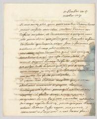 4 vues  - Voltaire. Lettre autographe signée à Georg Conrad Walther.- Berlin, 5 octobre 1750 (ouvre la visionneuse)