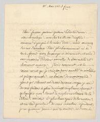 4 vues Voltaire. Lettre signée à Charles-Jean-François Hénault.- Ferney, 11 mars 1765