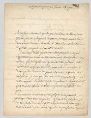 4 vues Voltaire. Lettre signée à Adrien-Michel-Hyacinthe Blin de Sainmore.- Ferney, 28 février 1763