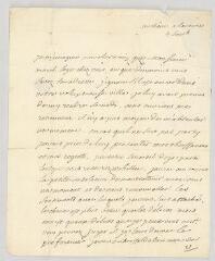 4 vues  - Voltaire. Lettre autographe signée à Jacob Vernes.- Lausanne, 4 septembre [1757] (ouvre la visionneuse)