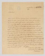 2 vues  - Voltaire. Lettre autographe signée à Jean-Henri-Samuel Formey.- Potsdam, 3 octobre 1750 (ouvre la visionneuse)
