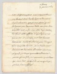 12 vues Voltaire. Lettre autographe signée à Claude-Philippe Fyot de La Marche.- Ferney, 3 janvier 1763