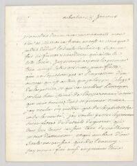 4 vues  - Voltaire. Lettre autographe signée à Charles-Jean-François Hénault.- Berlin, 28 janvier [1752] (ouvre la visionneuse)