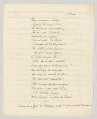 4 vues Voltaire. Lettre signée à Charles-Jean-François Hénault.- [s.l.], 15 mai [1760]