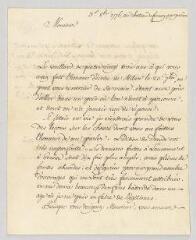 4 vues Voltaire. Lettre signée à N.- Ferney, 3 octobre 1776
