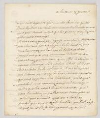 4 vues Voltaire. Lettre autographe signée à Jean Le Rond d'Alembert.- Lausanne, 8 janvier [1758]