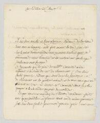 2 vues Voltaire. Lettre signée à [Marie-Anne Fiquet du Boccage].- Genève, 24 mai 1762