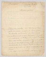 4 vues  - Voltaire. Lettre autographe signée à l\'abbé, puis cardinal André-Hercule de Fleury.- Bruxelles, [septembre 1741] (ouvre la visionneuse)