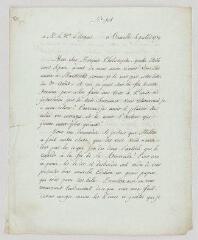 2 vues Voltaire. Lettre à [Jean-Baptiste de Boyer], marquis d’Argens.- Bruxelles, 4 Juillet 1739