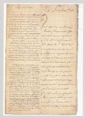 2 vues  - Voltaire. Lettre à Charles de Brosses.- Ferney, 20 octobre 1761 (ouvre la visionneuse)