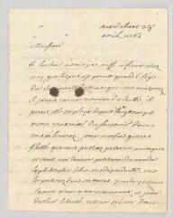 4 vues  - Voltaire. Lettre autographe signée à François-Achard Joumard Tison, marquis d\'Argence.- Genève, 28 avril 1760 (ouvre la visionneuse)