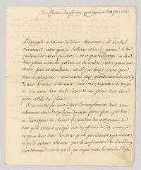 4 vues  - Voltaire. Lettre à François-Achard Joumard Tison, marquis d\'Argence.- Ferney, 24 février 1761 (ouvre la visionneuse)