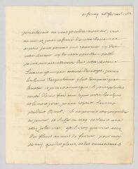 4 vues  - Voltaire. Lettre autographe à François-Achard Joumard Tison, marquis d\'Argence.- Ferney, 26 février [1762] (ouvre la visionneuse)