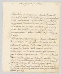 4 vues Voltaire. Lettre signée à François-Achard Joumard Tison, marquis d'Argence.- Genève, 20 mai 1762