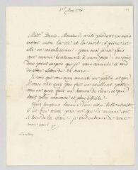 4 vues  - Voltaire. Lettre signée à François-Achard Joumard Tison, marquis d\'Argence.- [sans lieu], 1 mai 1775 (ouvre la visionneuse)