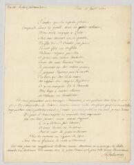 2 vues  - La Condamine, Charles-Marie de. Lettre autographe signée à Voltaire.- Paris, 5 janvier 1752 (ouvre la visionneuse)