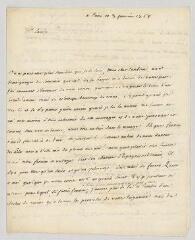 4 vues Saurin, Bernard-Joseph. Lettre autographe signée à Voltaire.- Paris, 3 janvier 1768