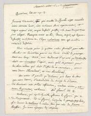 2 vues  - Olivet, Pierre-Joseph Thoulier, abbé d\'. Lettre autographe signée à Voltaire.- [Paris, septembre 1761] (ouvre la visionneuse)