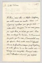 4 vues  - Olivet, Pierre-Joseph Thoulier, abbé d\'. Lettre autographe à Voltaire.- [Paris, novembre-décembre 1766] (ouvre la visionneuse)