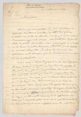 4 vues  - Bigex, [Simon]. Lettre autographe signée à Voltaire.- [s.l.], 7 février 1769 (ouvre la visionneuse)