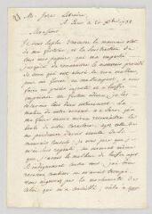 2 vues  - Jore, Claude-François. Lettre signée à Voltaire.- Paris, [30] décembre 1738 (ouvre la visionneuse)