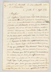 2 vues  - Buchwald, Juliane Franziska von. Lettre signée à Voltaire.- Gotha, 3 septembre 1767 (ouvre la visionneuse)