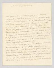 4 vues  - Mademoiselle Clairon. Lettre autographe signée à Voltaire.- Paris, 23 mars 1763. (ouvre la visionneuse)