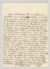 4 vues Épinay, Louise-Florence-Pétronille Tardieu des Clavelles, dame de La Live d'. Lettre autographe signée à Jean-Louis Wagnière.- [s.l.], 23 juillet 1778