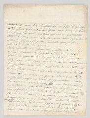 2 vues  - Cramer, Philibert. Lettre autographe signée à N.- Genève, 4 novembre [1764] (ouvre la visionneuse)
