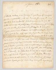4 vues Alembert, Jean Le Rond d'. Lettre autographe à Marie de Vichy-Chamrond, marquise du Deffand.- Paris, 16 février 1752