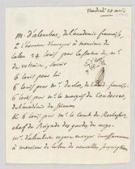 4 vues  - Alembert, Jean Le Rond d\'. Lettre autographe à Guillaume-Claude Laleu.- [Paris], 20 avril [1770] (ouvre la visionneuse)