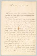 4 vues  - Denis, Marie-Louise Mignot, Mme. Supplique signée à Frédéric 2 le Grand, roi de Prusse.- Francfort, 25 juin [1753] (ouvre la visionneuse)