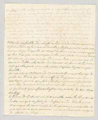 4 vues  - Marishal, George Keith, 10e comte. Lettre autographe signée à Frédéric 2 le Grand, roi de Prusse.- Compiègne, 2 août 1753 (ouvre la visionneuse)
