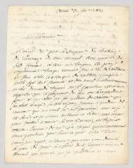 4 vues  - Perrault, abbé Pierre-Joseph. Lettre autographe signée à Claude Marie Guyétand.- Ornex, 3 janvier 1783 (ouvre la visionneuse)
