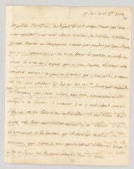 4 vues  - Racine, Louis. Lettre autographe signée à Gerhard Nicolas Heerkens.- Paris, 16 octobre 1751 (ouvre la visionneuse)