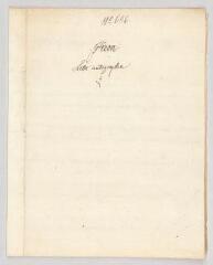 8 vues  - Piron, Alexis. Lettre autographe à N.- [Paris], 6 août 1762 (ouvre la visionneuse)
